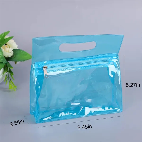 Colored PVC Cosmetic And Toiletries Packaging Zipper Handbag - Colored PVC Cosmetic And Toiletries Packaging Zipper Handbag - Image 1 of 4