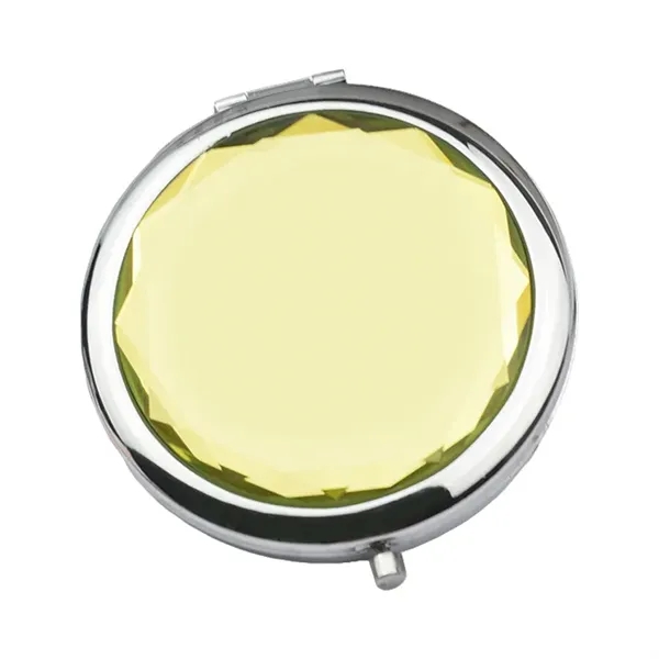 Pocket Crystal Cosmetic Compact Mirror - Pocket Crystal Cosmetic Compact Mirror - Image 4 of 8