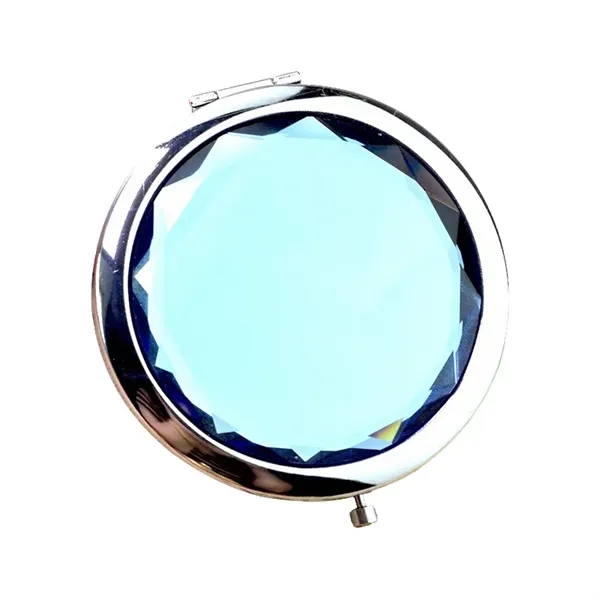 Pocket Crystal Cosmetic Compact Mirror - Pocket Crystal Cosmetic Compact Mirror - Image 7 of 8