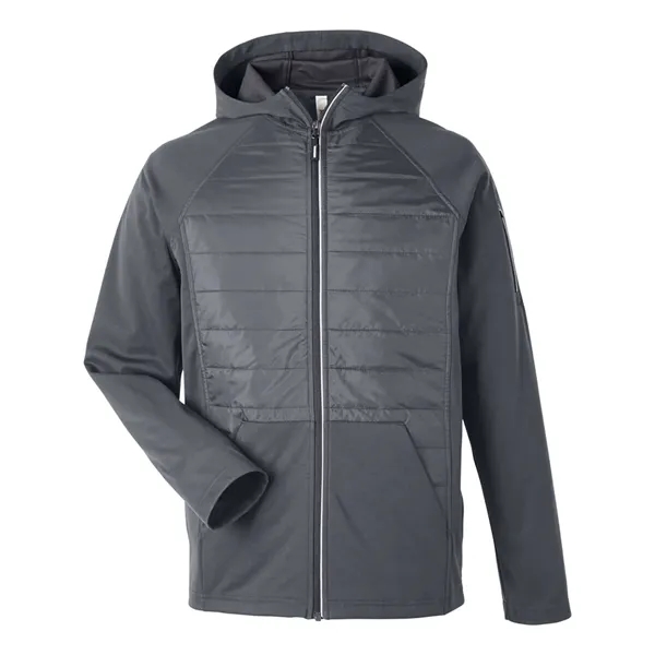 CORE365 Unisex Techno Lite Hybrid Hooded Jacket - CORE365 Unisex Techno Lite Hybrid Hooded Jacket - Image 3 of 6