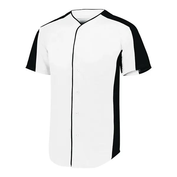 Augusta Sportswear Men's Full Button Baseball Jersey - Augusta Sportswear Men's Full Button Baseball Jersey - Image 9 of 10