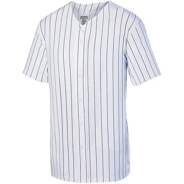 Augusta Sportswear Youth Pinstripe Full Button Baseball J... - Augusta Sportswear Youth Pinstripe Full Button Baseball J... - Image 0 of 4