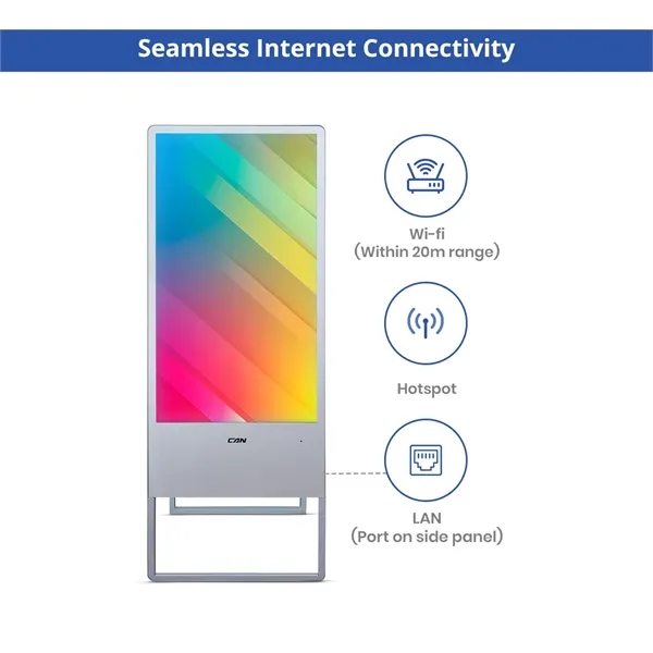 Portable LED Digital Display Signage with Floor Stand 32inch - Portable LED Digital Display Signage with Floor Stand 32inch - Image 4 of 13