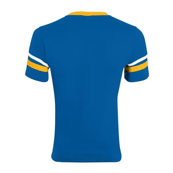Augusta Sportswear V-Neck Jersey with Striped Sleeves - Augusta Sportswear V-Neck Jersey with Striped Sleeves - Image 65 of 72