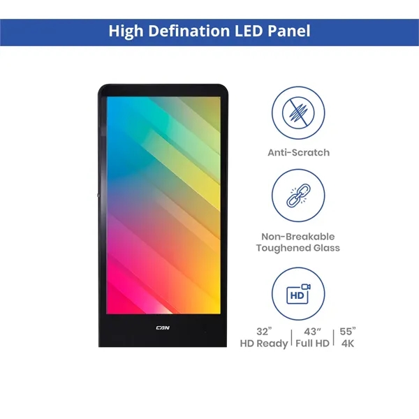 Portable LED Digital Display Signage with Wheels 55 Inch - Portable LED Digital Display Signage with Wheels 55 Inch - Image 2 of 10