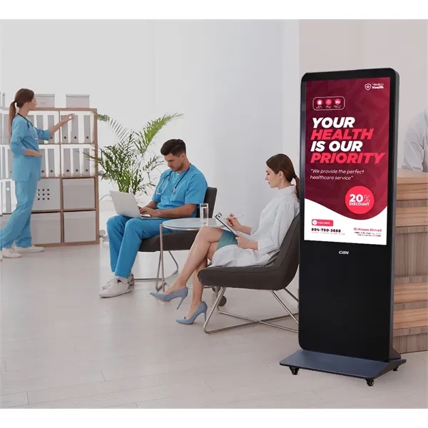 Portable LED Digital Display Signage with Wheels 55 Inch - Portable LED Digital Display Signage with Wheels 55 Inch - Image 1 of 10