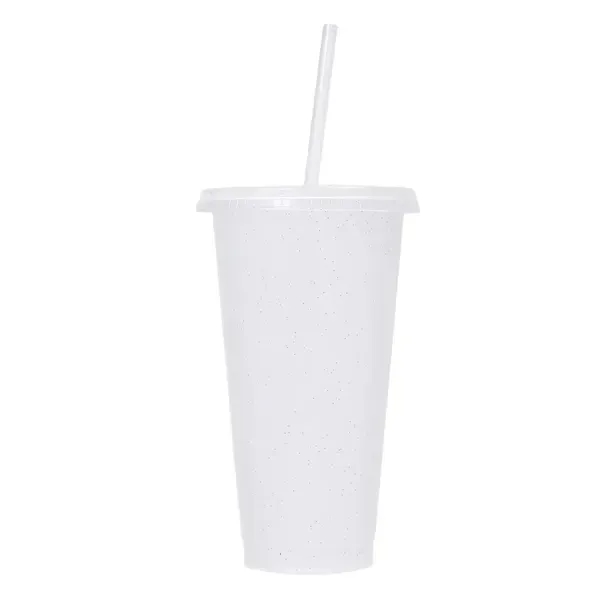 Shining Double Wall Plastic Straw Cup - Shining Double Wall Plastic Straw Cup - Image 6 of 15