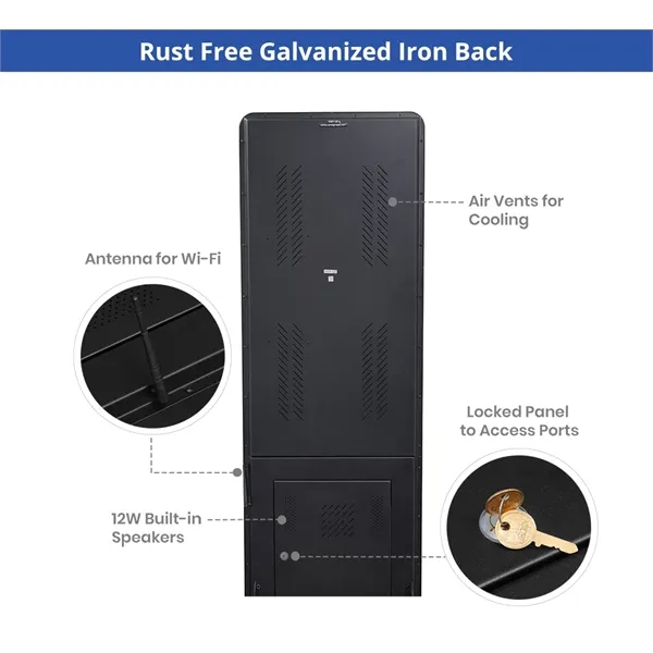 Portable LED Digital Display Signage with Wheels 55 Inch - Portable LED Digital Display Signage with Wheels 55 Inch - Image 3 of 10