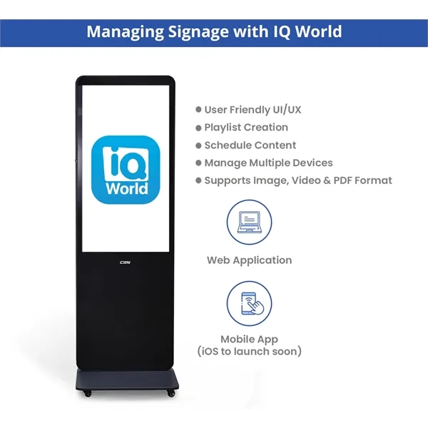 Portable LED Digital Display Signage with Wheels 55 Inch - Portable LED Digital Display Signage with Wheels 55 Inch - Image 9 of 10