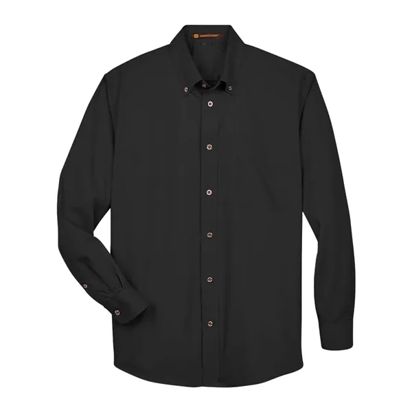 Harriton Men's Easy Blend™ Twill Shirt - Harriton Men's Easy Blend™ Twill Shirt - Image 1 of 24