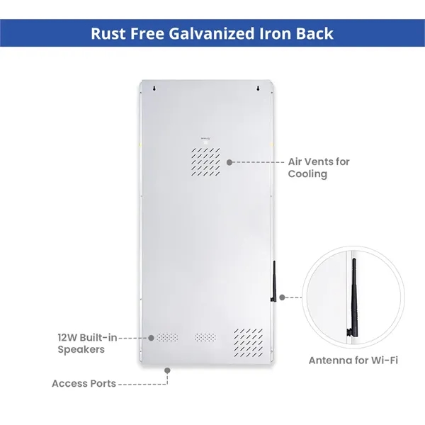 Portable LED Wall Mount Digital Display Signage 43 Inch - Portable LED Wall Mount Digital Display Signage 43 Inch - Image 6 of 13
