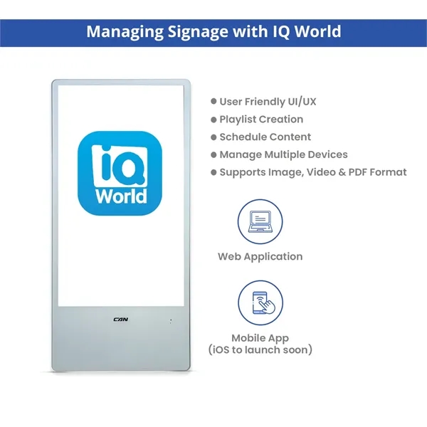 Portable LED Wall Mount Digital Display Signage 43 Inch - Portable LED Wall Mount Digital Display Signage 43 Inch - Image 11 of 13