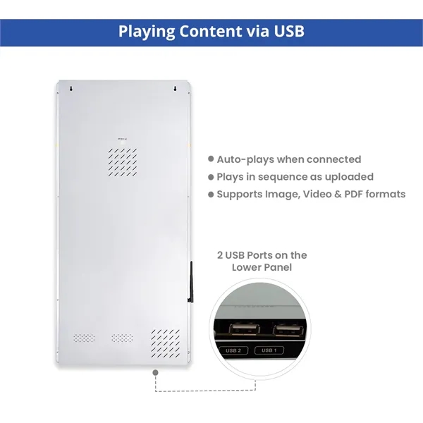 Portable LED Wall Mount Digital Display Signage 43 Inch - Portable LED Wall Mount Digital Display Signage 43 Inch - Image 10 of 13