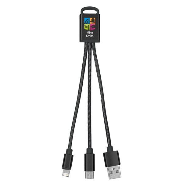 3-In-1 Braided Charging Buddy - 3-In-1 Braided Charging Buddy - Image 1 of 48