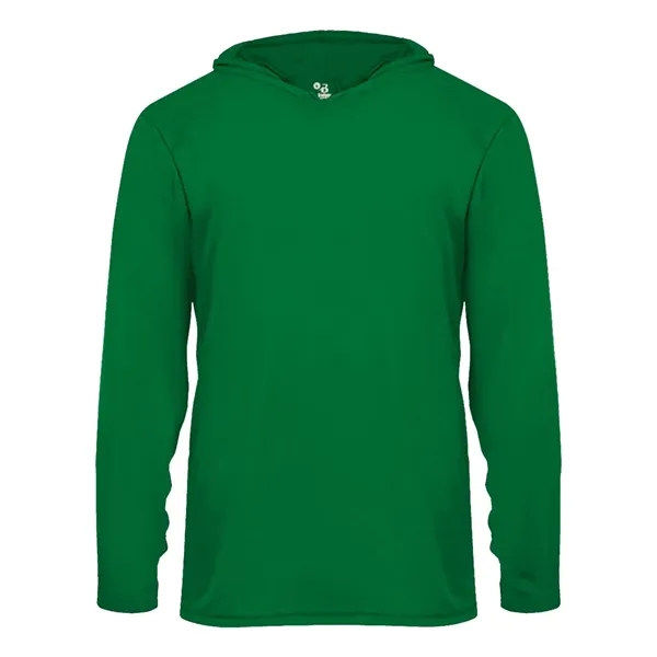 Badger Youth B-Core Long Sleeve Hooded T-Shirt - Badger Youth B-Core Long Sleeve Hooded T-Shirt - Image 14 of 34