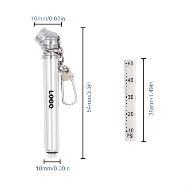Keychain Tire Pressure Gauge Pen - Keychain Tire Pressure Gauge Pen - Image 1 of 4