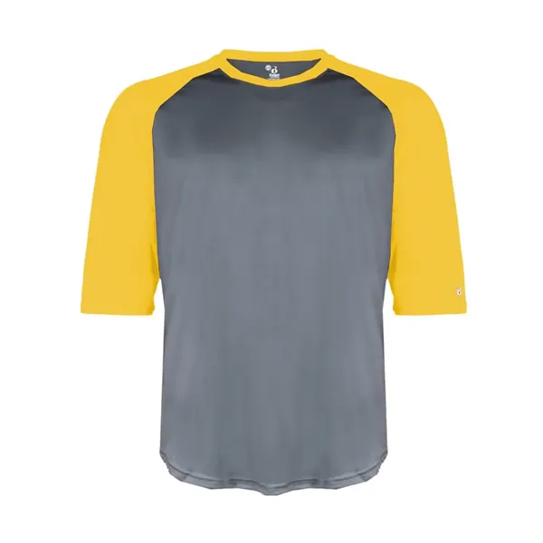 Badger Men's B-Core Three-Quarter Sleeve Baseball T-Shirt - Badger Men's B-Core Three-Quarter Sleeve Baseball T-Shirt - Image 7 of 39