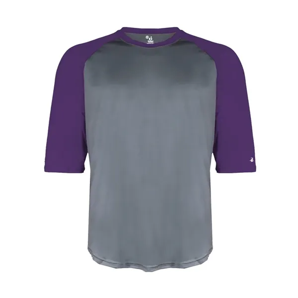 Badger Men's B-Core Three-Quarter Sleeve Baseball T-Shirt - Badger Men's B-Core Three-Quarter Sleeve Baseball T-Shirt - Image 13 of 39