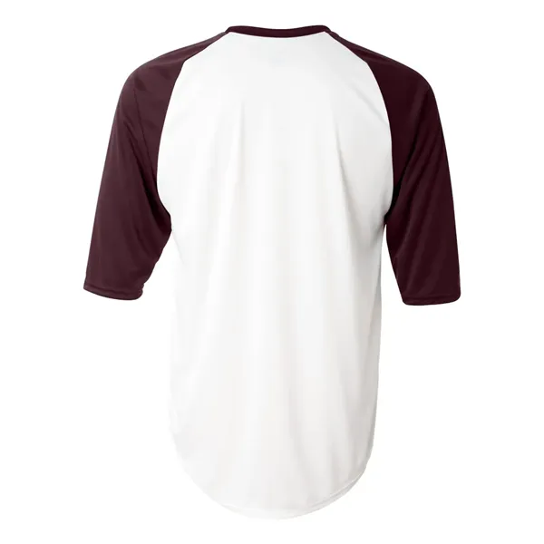 Badger Men's B-Core Three-Quarter Sleeve Baseball T-Shirt - Badger Men's B-Core Three-Quarter Sleeve Baseball T-Shirt - Image 30 of 39