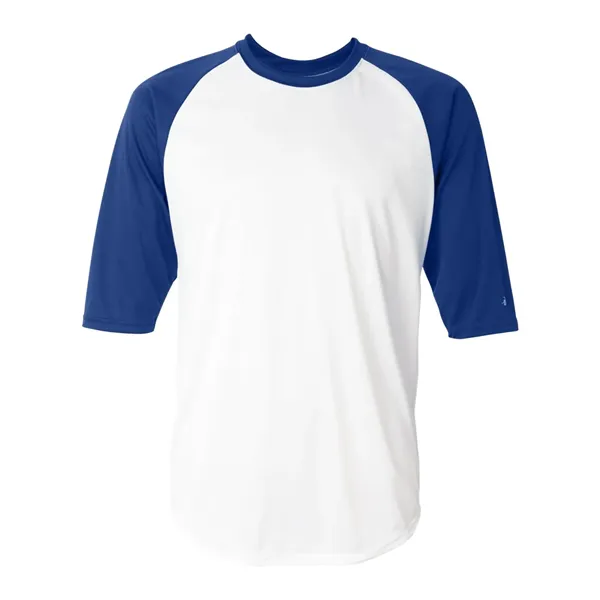 Badger Men's B-Core Three-Quarter Sleeve Baseball T-Shirt - Badger Men's B-Core Three-Quarter Sleeve Baseball T-Shirt - Image 37 of 39