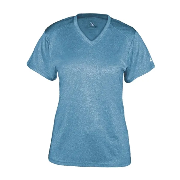 Badger Women's Pro Heather V-Neck T-Shirt - Badger Women's Pro Heather V-Neck T-Shirt - Image 4 of 24