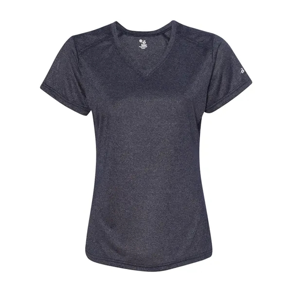Badger Women's Pro Heather V-Neck T-Shirt - Badger Women's Pro Heather V-Neck T-Shirt - Image 10 of 24