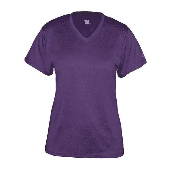 Badger Women's Pro Heather V-Neck T-Shirt - Badger Women's Pro Heather V-Neck T-Shirt - Image 13 of 24