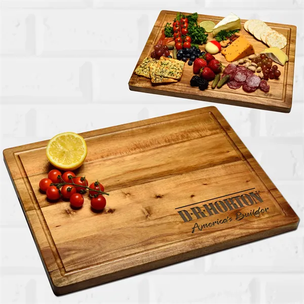 16" x 12" Acacia Carving & Cutting Board - 16" x 12" Acacia Carving & Cutting Board - Image 0 of 3