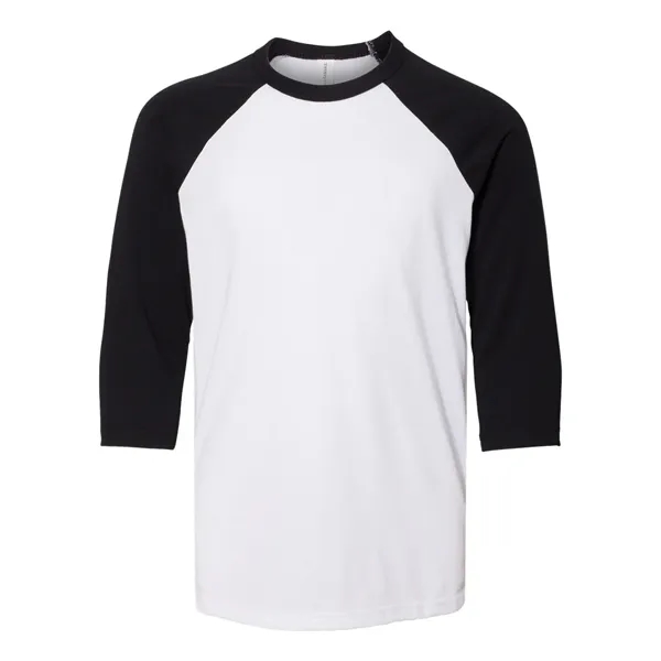 BELLA + CANVAS Youth Three-Quarter Sleeve Baseball Tee - BELLA + CANVAS Youth Three-Quarter Sleeve Baseball Tee - Image 1 of 8