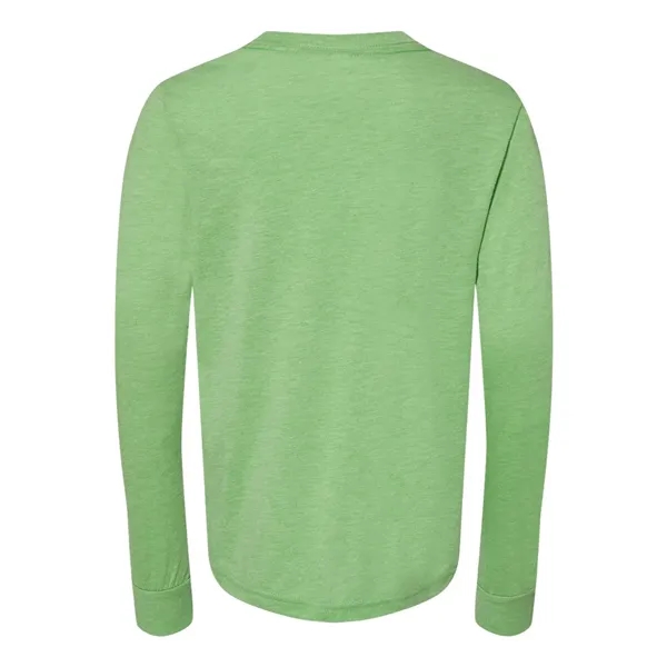 BELLA + CANVAS Youth Triblend Long Sleeve Tee - BELLA + CANVAS Youth Triblend Long Sleeve Tee - Image 4 of 14