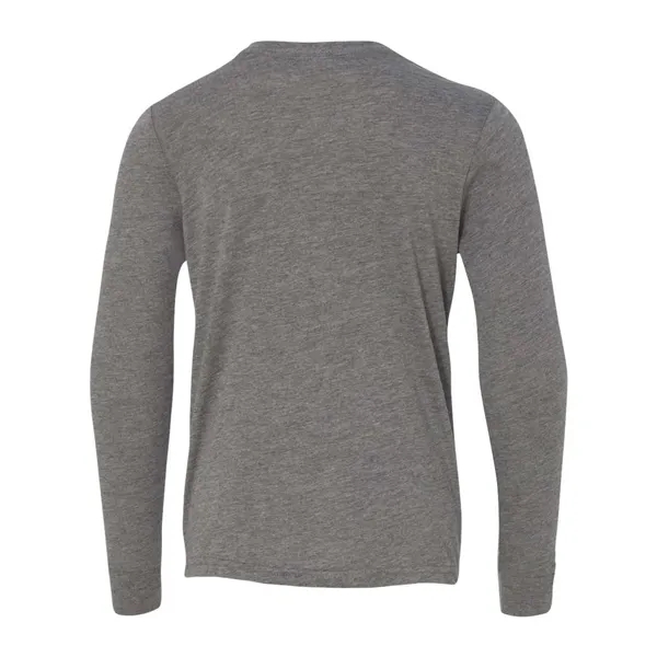 BELLA + CANVAS Youth Triblend Long Sleeve Tee - BELLA + CANVAS Youth Triblend Long Sleeve Tee - Image 6 of 14