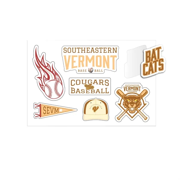 Sticker Sheets - 6"x4" or 4"x6" - White Removable Vinyl