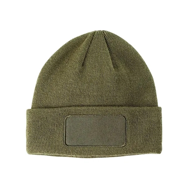 Big Accessories Patch Beanie - Big Accessories Patch Beanie - Image 5 of 6