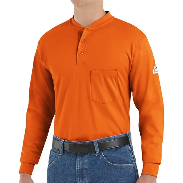Bulwark Men's Long Sleeve Tagless Henley Shirt - Bulwark Men's Long Sleeve Tagless Henley Shirt - Image 0 of 10
