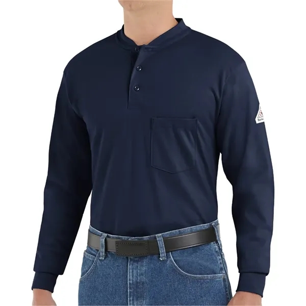 Bulwark Men's Tall Long Sleeve Tagless Henley Shirt - Bulwark Men's Tall Long Sleeve Tagless Henley Shirt - Image 0 of 8