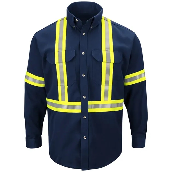 Bulwark Men's Dress Uniform Shirt with CSA reflective tri... - Bulwark Men's Dress Uniform Shirt with CSA reflective tri... - Image 0 of 2
