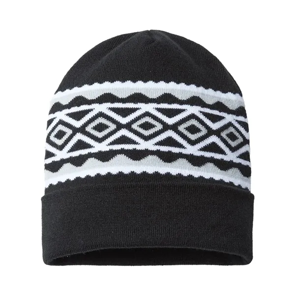 CAP AMERICA USA- Made Diamond Cuffed Beanie - CAP AMERICA USA- Made Diamond Cuffed Beanie - Image 1 of 14