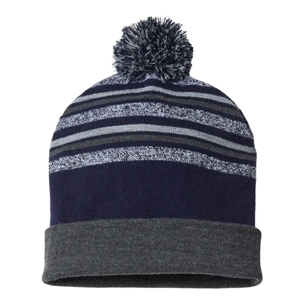 CAP AMERICA USA-Made Striped Beanie - CAP AMERICA USA-Made Striped Beanie - Image 1 of 2