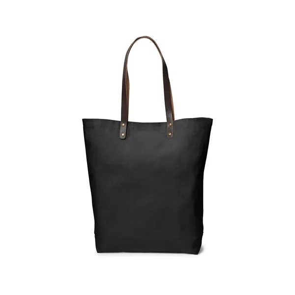 Urban Cotton Tote Bag with Leather Handles - Urban Cotton Tote Bag with Leather Handles - Image 1 of 5