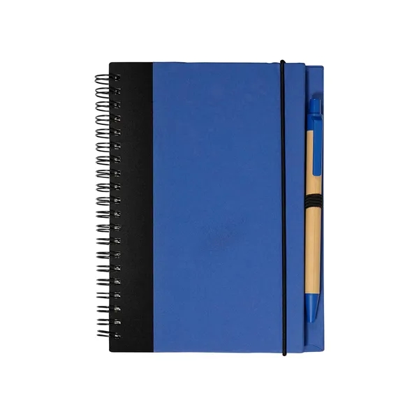 Contrast Paperboard Spiral Notebook & Pen 5.5"... - Contrast Paperboard Spiral Notebook & Pen 5.5"... - Image 2 of 10