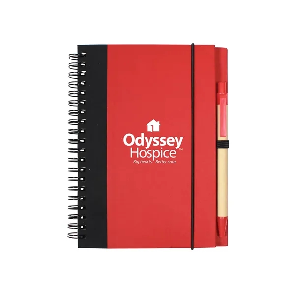 Contrast Paperboard Spiral Notebook & Pen 5.5"... - Contrast Paperboard Spiral Notebook & Pen 5.5"... - Image 9 of 10