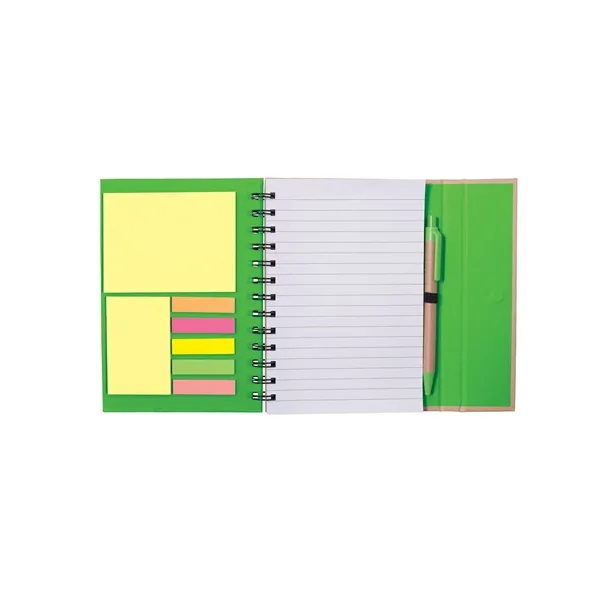 Spiral Notebook With Sticky Notes & Pen 5.75" ... - Spiral Notebook With Sticky Notes & Pen 5.75" ... - Image 8 of 14