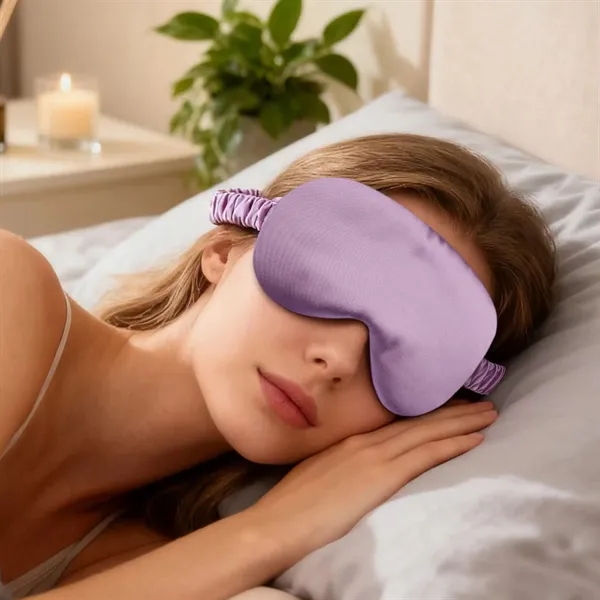 8" x 3.75" Silky Satin Eye Masks for Sleep W/ Elastic Strap - 8" x 3.75" Silky Satin Eye Masks for Sleep W/ Elastic Strap - Image 3 of 3