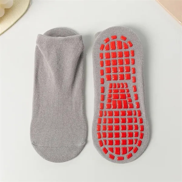 Cotton Non-Slip Silicone-Dot Yoga Ankle Socks - Cotton Non-Slip Silicone-Dot Yoga Ankle Socks - Image 5 of 5