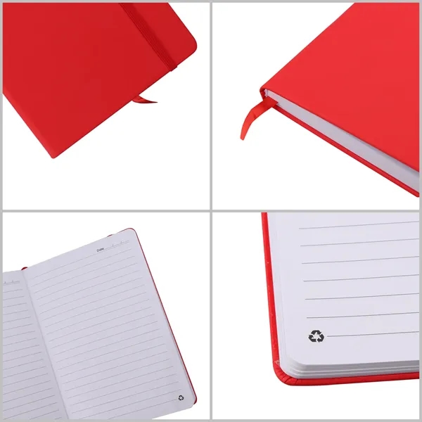 A5 Custom Pu Leather Hardcover Lined Journal Notebook - A5 Custom Pu Leather Hardcover Lined Journal Notebook - Image 2 of 3