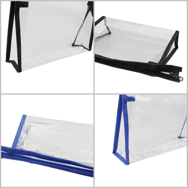 Custom PVC Transparent Cosmetic Pouch Zipper Makeup Bag - Custom PVC Transparent Cosmetic Pouch Zipper Makeup Bag - Image 2 of 3