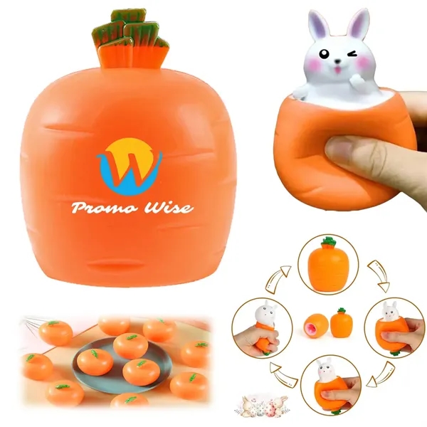 Stress Anxiety Relief Silicone Squeeze Rabbit Toy Balls - Stress Anxiety Relief Silicone Squeeze Rabbit Toy Balls - Image 0 of 11