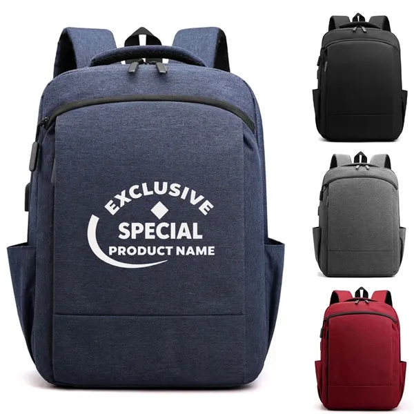 Men's Business Backpack with USB Charging Port - Men's Business Backpack with USB Charging Port - Image 0 of 6