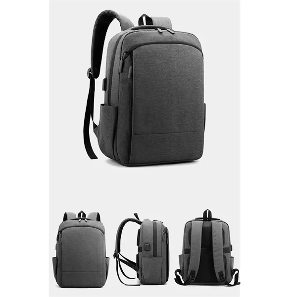 Men's Business Backpack with USB Charging Port - Men's Business Backpack with USB Charging Port - Image 2 of 6