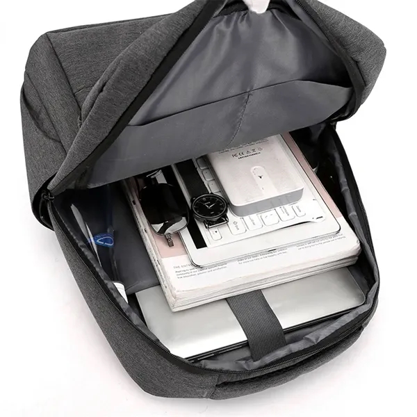 Men's Business Backpack with USB Charging Port - Men's Business Backpack with USB Charging Port - Image 4 of 6